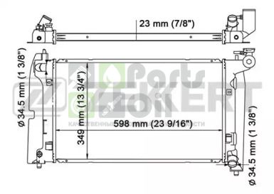 MK-1167 ZEKKERT Радиатор, охлаждение двигателя