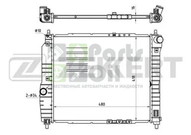 MK-1177 ZEKKERT Радиатор, охлаждение двигателя