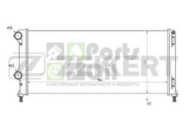 MK-1190 ZEKKERT Радиатор, охлаждение двигателя