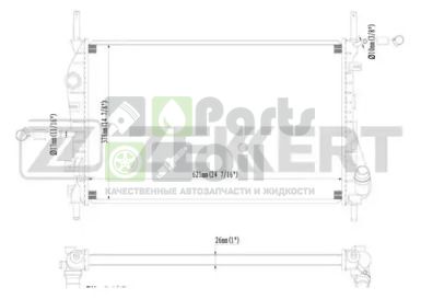 MK-1216 ZEKKERT Радиатор, охлаждение двигателя