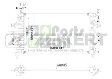 MK-1221 ZEKKERT Радиатор, охлаждение двигателя