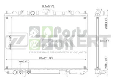 MK-1228 ZEKKERT Радиатор, охлаждение двигателя