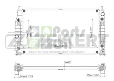 MK-1233 ZEKKERT Радиатор, охлаждение двигателя