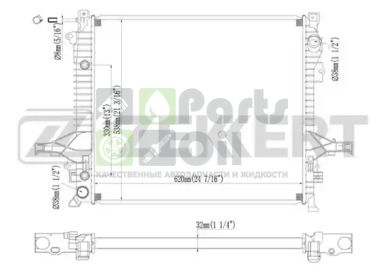 MK-1235 ZEKKERT Радиатор, охлаждение двигателя