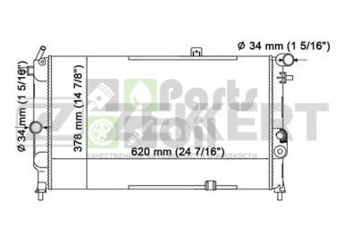 MK-1261 ZEKKERT Радиатор, охлаждение двигателя