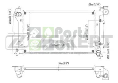 MK-1391 ZEKKERT Радиатор, охлаждение двигателя