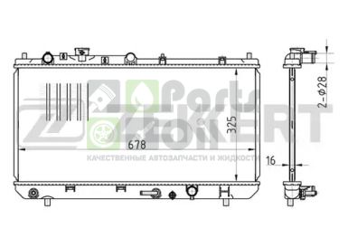 MK-1393 ZEKKERT Радиатор, охлаждение двигателя