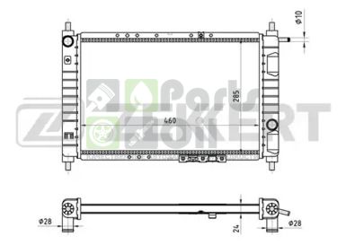 MK-1394 ZEKKERT Радиатор, охлаждение двигателя