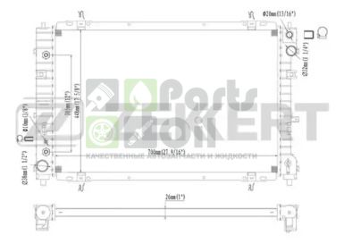 MK-1415 ZEKKERT Радиатор, охлаждение двигателя