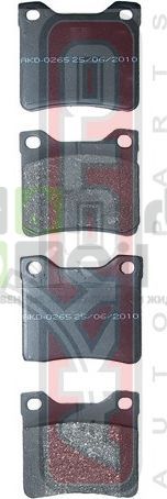 Тормозные колодки Akyoto Packing AKYOTO задние для Peugeot 607 I 2000-2011. Артикул AKD-0265