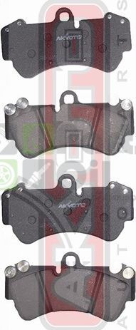 Тормозные колодки Akyoto Packing AKYOTO передние для Porsche Cayenne I 955 2002-2010. Артикул AKD-0345