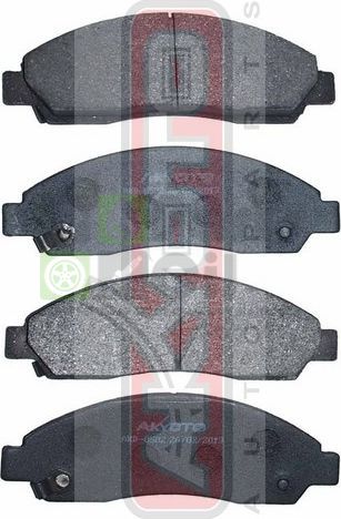 Тормозные колодки Akyoto Packing AKYOTO передние для Great Wall Hover H3 2009-2016. Артикул AKD-0502