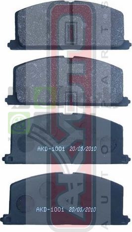 Тормозные колодки Akyoto Packing AKYOTO передние для Toyota Corolla E90 1987-1994. Артикул AKD-1001