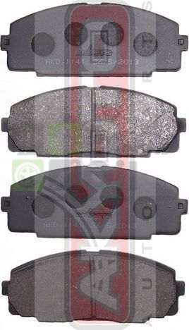 Тормозные колодки Akyoto Packing AKYOTO передние для Toyota Dyna U100, 200  Y100 1995-1998. Артикул AKD-1141