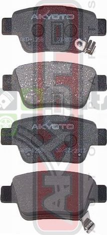 Тормозные колодки Akyoto Packing AKYOTO задние для Toyota Corolla Verso I 2004-2009. Артикул AKD-1258