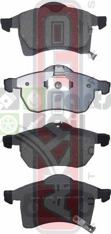 Тормозные колодки Akyoto Packing AKYOTO передние для Opel Zafira B 2005-2019. Артикул AKD-1275
