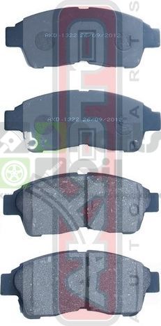 Тормозные колодки Akyoto Packing AKYOTO передние для Toyota Celica VI T200 1993-1999. Артикул AKD-1322