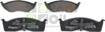 Тормозные колодки Bosch Low-Metallic передние для Chrysler Neon II 1999-2005. Артикул 0 986 424 363
