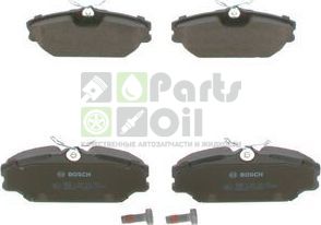 Тормозные колодки Bosch Low-Metallic передние для Renault Laguna I 1999-2001. Артикул 0 986 424 533