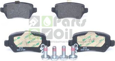 Тормозные колодки Bosch Low-Metallic задние для Opel Meriva B 2010-2017. Артикул 0 986 424 646
