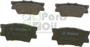 Тормозные колодки Bosch Low-Metallic задние для Toyota Camry 40 V40, XV40 2006-2011. Артикул 0 986 494 154