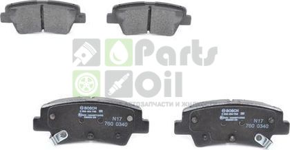 Тормозные колодки Bosch Low-Metallic задние для Hyundai i30 II 2011-2017. Артикул 0 986 494 768