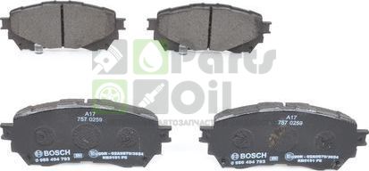 Тормозные колодки Bosch Low-Metallic передние для Mazda 6 III GJ 2012-2024. Артикул 0 986 494 793