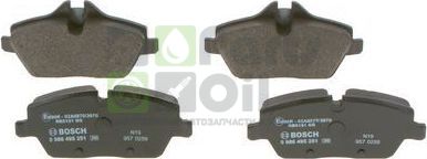 Тормозные колодки Bosch Low-Metallic передние для BMW 1 I E82E88 2008-2013. Артикул 0 986 495 251