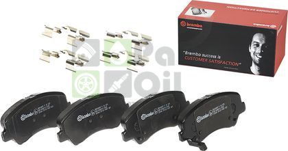 Тормозные колодки Brembo передние для Kia Rio III 2011-2017. Артикул P 18 025