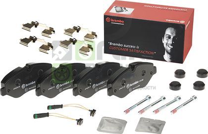 Тормозные колодки Brembo передние для Mercedes-Benz V-Класс II 2014-2024. Артикул P 50 085