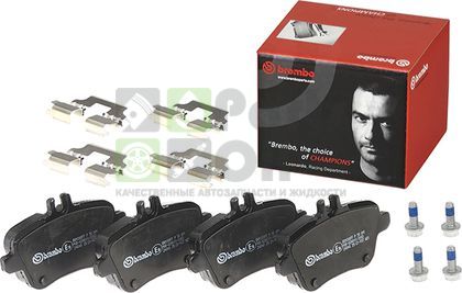 Тормозные колодки Brembo задние для Mercedes-Benz A-Класс III W176 2012-2018. Артикул P 50 091