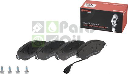 Тормозные колодки Brembo Directional передние для Volkswagen Tiguan II 2016-2024. Артикул P 85 144