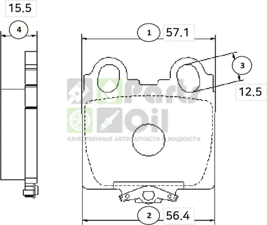 Тормозные колодки CTR задние для Lexus GS II 1997-2004. Артикул GK1042