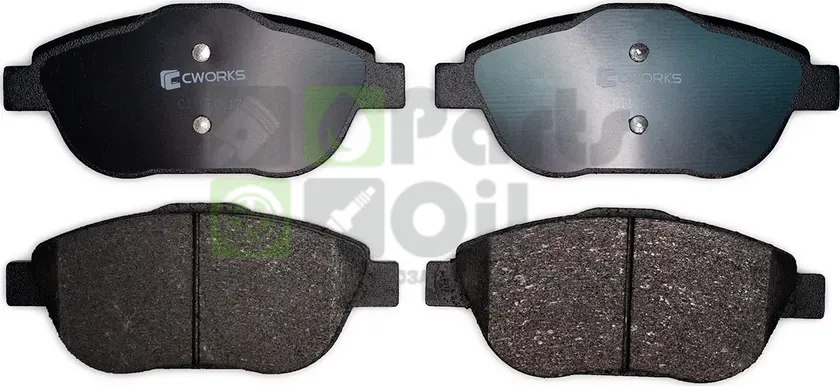 Тормозные колодки Cworks передние для Citroen C3 III 2016-2024. Артикул C11CR0017