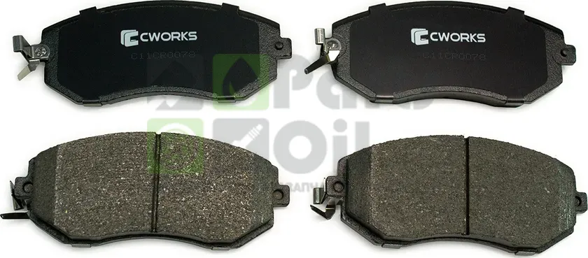 Тормозные колодки Cworks передние для Subaru XV I 2012-2017. Артикул C11CR0078