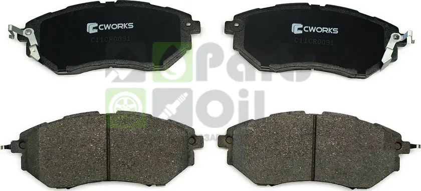 Тормозные колодки Cworks передние для Subaru Outback III 2003-2009. Артикул C11CR0091