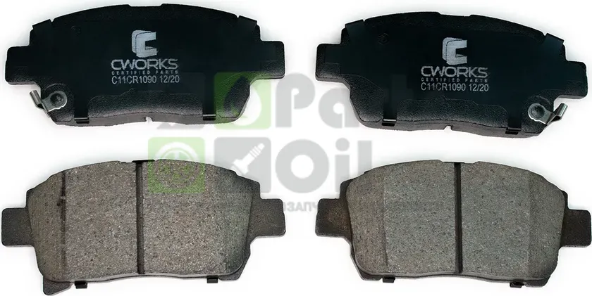 Тормозные колодки Cworks передние для Toyota Prius II XW20 2003-2009. Артикул C11CR1090