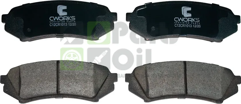 Тормозные колодки Cworks задние для Lexus LX 470 1998-2008. Артикул C12CR1013