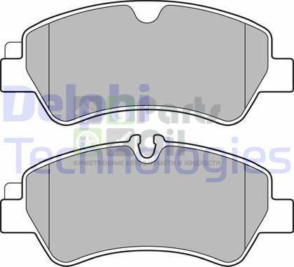 Тормозные колодки Delphi Low-Metallic задние для Ford Transit VIII 2013-2024. Артикул LP2662