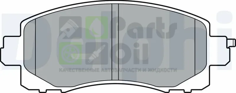 Тормозные колодки Delphi Low-Metallic передние для Subaru Forester V 2018-2024. Артикул LP3411