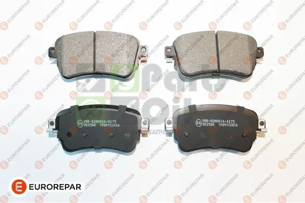 Тормозные колодки Eurorepar задние для Citroen SpaceTourer I 2016-2024. Артикул 1675991880