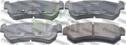 Тормозные колодки Febest задние для Daewoo Lacetti 2004-2010. Артикул 1001-J200R