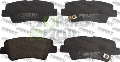 Тормозные колодки Febest задние для Hyundai Solaris II 2017-2024. Артикул 1201-SOLR