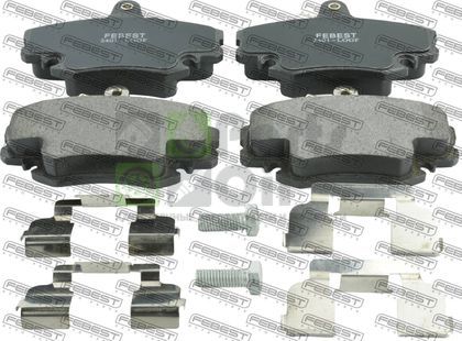 Тормозные колодки Febest передние для Renault Logan II 2008-2024. Артикул 2401-LOGF