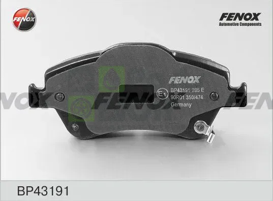 Тормозные колодки Fenox передние для Toyota Corolla E140, E150 2006-2014. Артикул BP43191