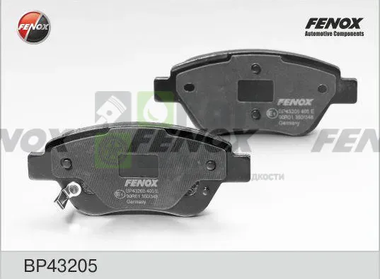 Тормозные колодки Fenox передние для Peugeot 308 I 2009-2014. Артикул BP43205