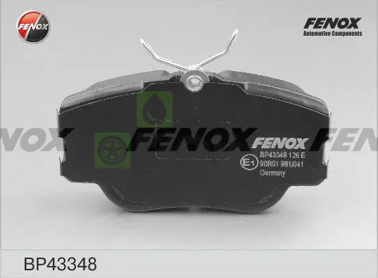 Тормозные колодки Fenox передние для Opel Ascona A 1970-1975. Артикул BP43348
