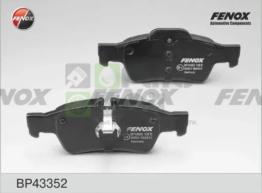Тормозные колодки Fenox задние для Mercedes-Benz C-Класс II W203, CL203 2004-2007. Артикул BP43352