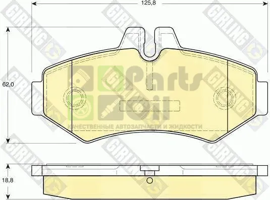 Тормозные колодки Girling задние для Mercedes-Benz Sprinter 903 1995-2006. Артикул 6113994