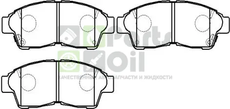 Тормозные колодки HSB передние для Toyota RAV4 I XA10 1997-2000. Артикул HP5001